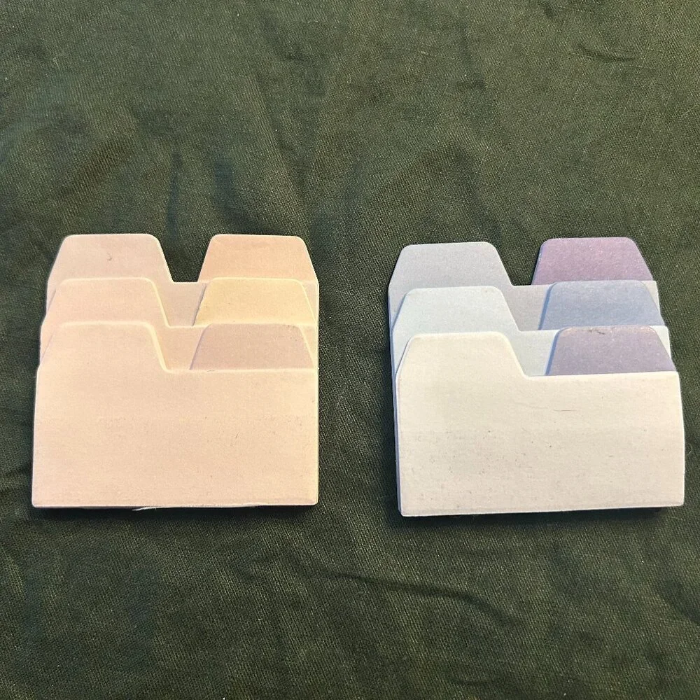 2 sets of side tab page marker sticky notes